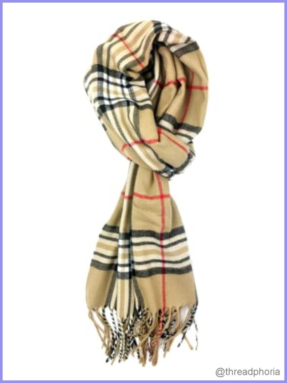 Luxurious Cashmere Feel Winter Scarf Unisex Plaid Shawl Stole 70